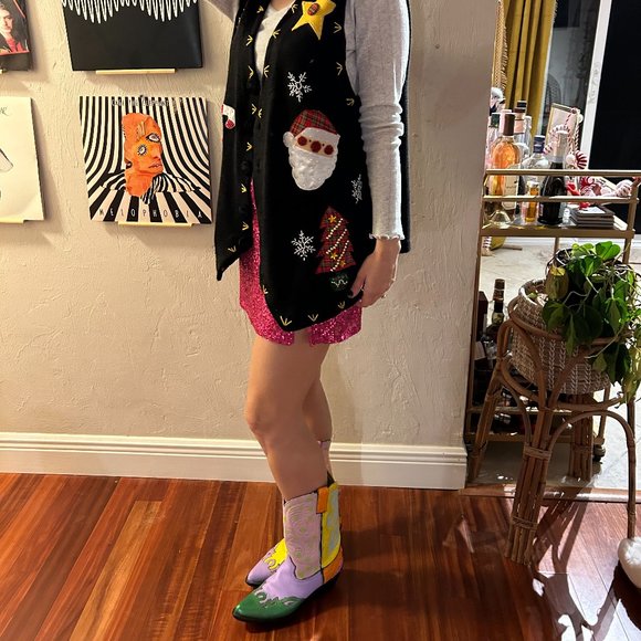 hand painted cowboy boots - Picture 7 of 8